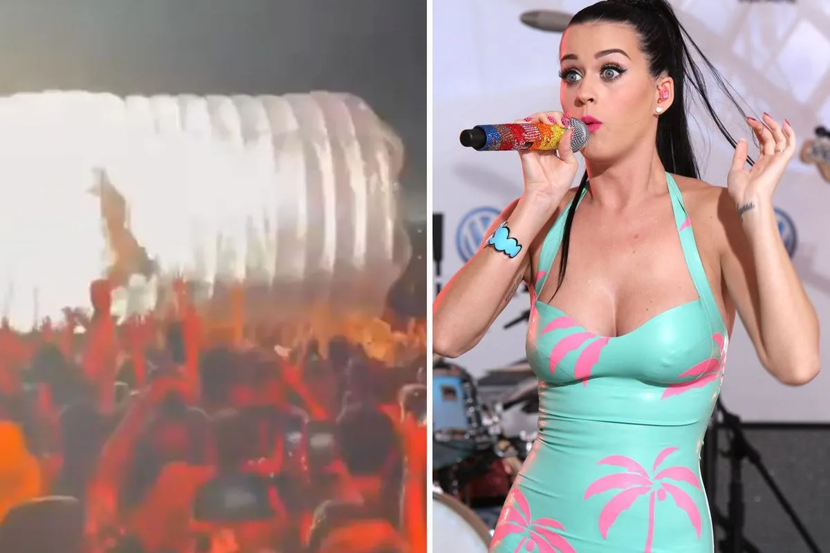 Katy Perry'ye konserde "yanlış yön" sürprizi