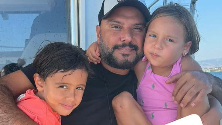 Alişan'ın çocukları Eliz ve Burak ile jetski keyfi! Mavi turdan renkli kareler geldi