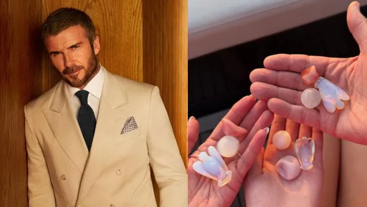 David Beckham'dan gün doğumunda manifest! Elindeki taşlar merak uyandırdı