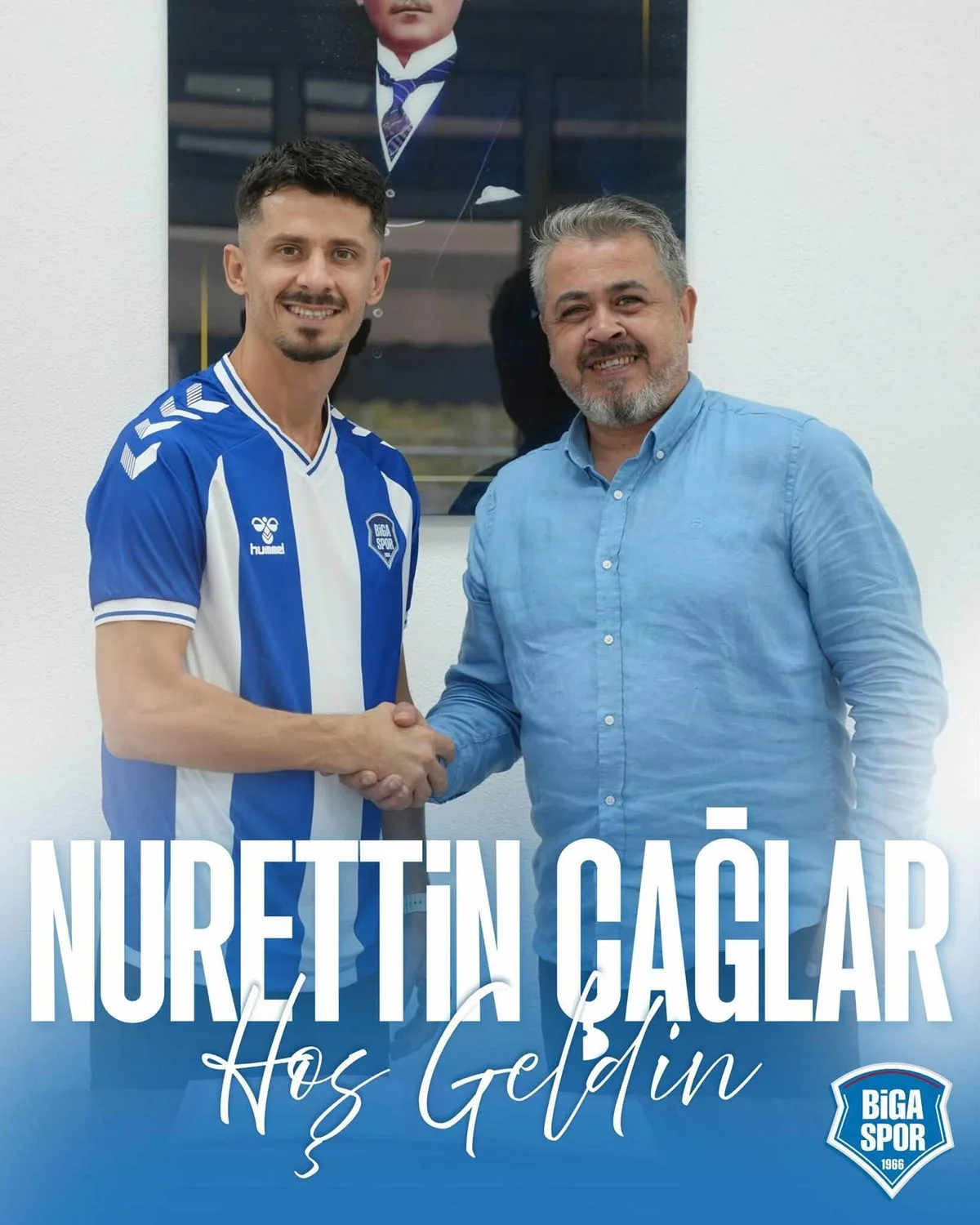 Bigaspor, Nurettin Çağlar ile Anlaştı